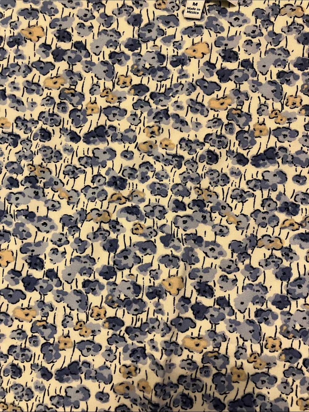 Reformation Blue and Cream Floral Tank Top - Picture 3 of 6